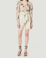 MYLA FLORAL PRINT V NECK BLOUSE TOP image number null